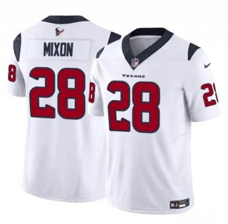 Houston Texans #28 Joe Mixon White 2024 F.U.S.E. Vapor Untouchable Football Stitched
