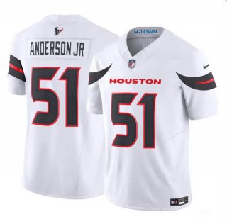 Houston Texans #51 Will Anderson Jr. White 2024 Vapor F.U.S.E. Limited Football Stitched