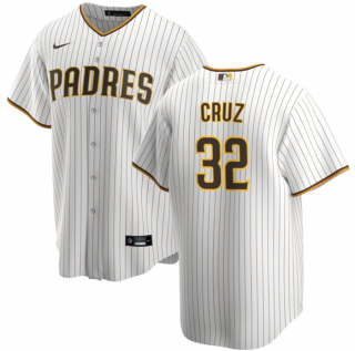 Men's San Diego Padres #32 Nelson Cruz White Cool Base Stitched Jersey
