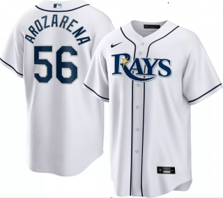 Men's Tampa Bay Rays #56 Randy Arozarena White Cool Base Stitched Baseball Jersey