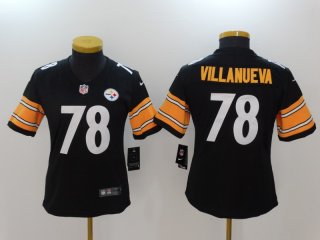 Pittsburgh Steelers #78 women black jersey