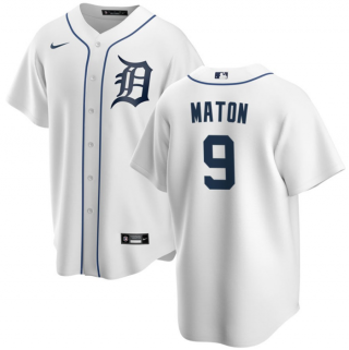 Men's Detroit Tigers #9 Nick Maton White Cool Base Stitched Jersey