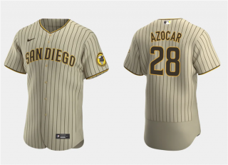 Men's San Diego Padres #28 José Azocar Tan Flex Base Stitched Baseball Jersey