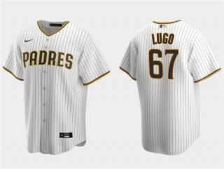 Men's San Diego Padres #67 Seth Lugo White Cool Base Stitched Jersey