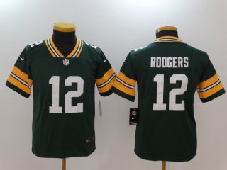 Green Bay Packers #12 youth green jersey