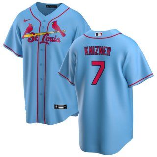 Men's St. Louis Cardinals #7 Andrew Knizner Blue Cool Base Stitched Jersey
