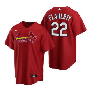 Men's St. Louis Cardinals #22 Jack Flaherty Red Cool Base Stitched Jersey