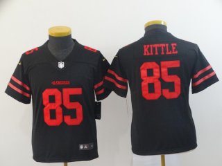 San Francisco 49ers #85 black youth jersey