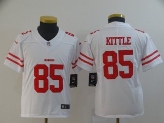 San Francisco 49ers #85 white youth jersey
