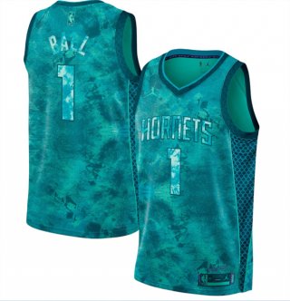 Charlotte Hornets #1 LaMelo Ball Teal Stitched Basketball Jersey