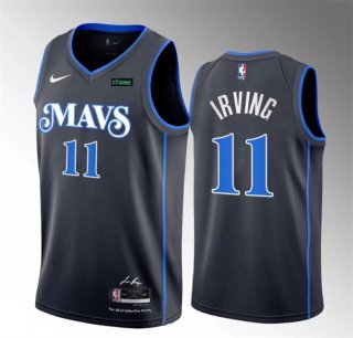 Dallas Mavericks #11 Kyrie Irving Black 2023-24 City Edition Stitched Basketball Jersey