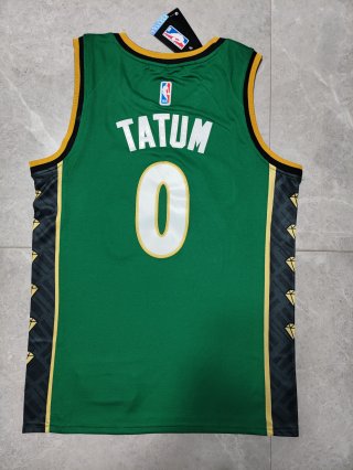 Boston Celtics #0 Jayson Tatum green jersey