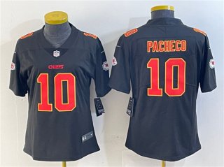 Youth Kansas City Chiefs #10 Isiah Pacheco Black Vapor Untouchable Limited Stitched