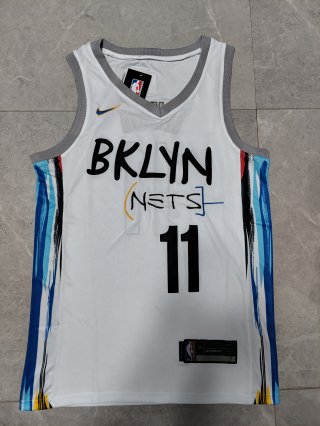 Brooklyn Nets #7 Kevin Durant #11 white jersey