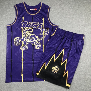 Raptors-15-Vince-Carter-Purple-1998-99-Hardwood-Classics-Jersey(With-Shorts)
