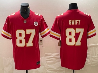 Kansas City Chiefs #87 Taylor Swift Red F.U.S.E. Vapor Untouchable Limited Stitched