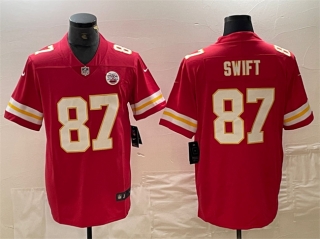 Kansas City Chiefs #87 Taylor Swift Red Vapor Untouchable Limited Stitched