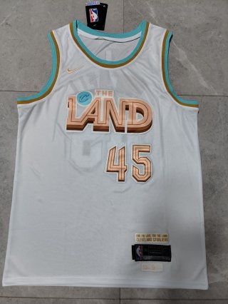 Cleveland Cavaliers #45 white jersey