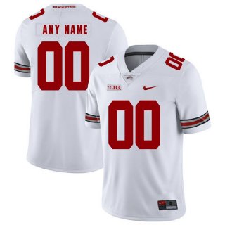 Ohio-State-Buckeyes-White-Men's-Customized-Nike-College-Football-Jersey
