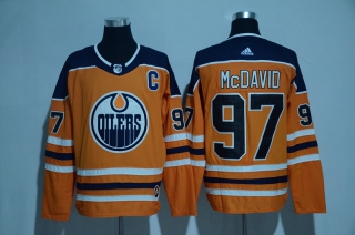 Oilers-97-Connor-McDavid-Orange-Adidas-Jersey