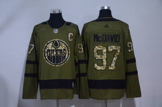 Oilers-97-Connor-McDavid-Olive-Green-Adidas-Jersey