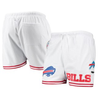 Buffalo Bills White Mesh Shorts