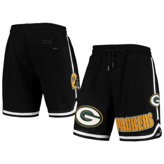 Green Bay Packers Black Shorts