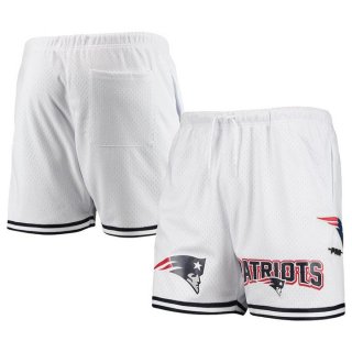 New England Patriots White Mesh Shorts