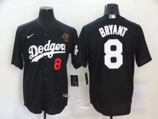 Los Angeles Dodgers #8 bryant black KB jersey