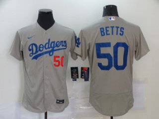 Dodgers-50-Mookie-Betts gray jersey
