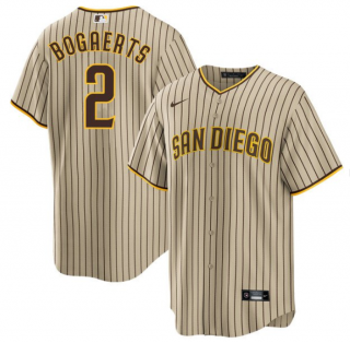 Men's San Diego Padres #2 Xander Bogaerts Tan Cool Base Stitched Baseball Jersey