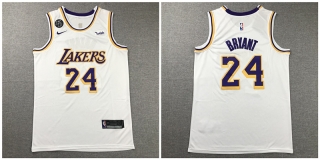 Lakers-24-Kobe-Bryant-White-Nike-KB-Patch-Swingman-Jersey