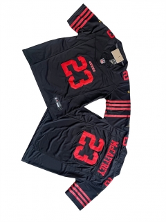 Youth San Francisco 49ers #23 Christian McCaffrey Black 2023 F.U.S.E. Vapor Limited Stitched