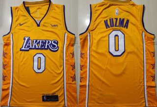 Lakers-0-Kyle-Kuzma-Yellow-2019-20-City-Edition-Nike-Swingman-Jersey