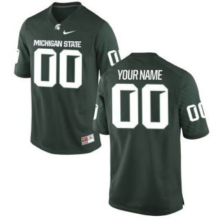 Michigan-State-Spartans-Green-Men's-Customized-College-Jersey