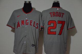 Angels-27-Mike-Trout-Gray-2020-Nike-Flexbase-Jersey