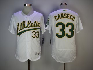 Athletics-33-Jose-Canseco-White-Cool-Base-Jersey