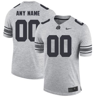 Ohio-State-Buckeyes-Gray-Men's-Customized-College-Football-Jersey
