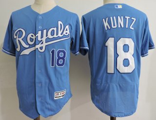 Royals-18-Rusty-Kunz-Light-Blue-Flexbase-Jersey