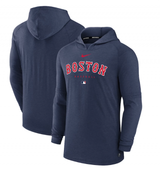 Boston Red Sox Navy DriFIT Early Work Pullover Hoodie