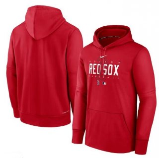 Boston Red Sox Red Collection Pregame Performance Pullover Hoodie