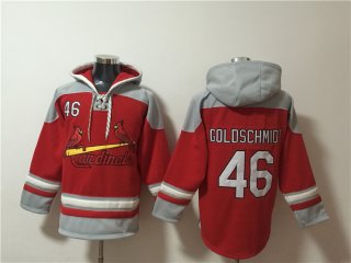 St.Louis Cardinals #46 Paul Goldschmidt Ageless MustHave Lace Up Pullover Hoodie