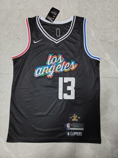 Los Angeles Clippers #13 Paul George Black jersey