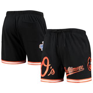 Baltimore Orioles Black Team Logo Mesh Shorts
