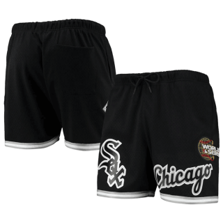 Chicago White Sox Black Team Logo Mesh Shorts
