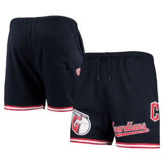 Cleveland Guardians Navy Team Logo Mesh Shorts