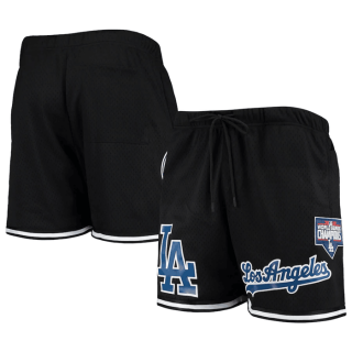 Los Angeles Dodgers Black Team Logo Mesh Shorts