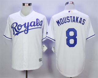 Royals-8-Mike-Moustakas-White-Cool-Base-Jersey