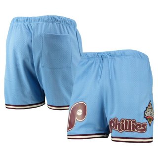Philadelphia Phillies Light Blue Team Logo Mesh Shorts