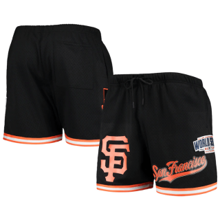 San Francisco Giants Black Team Logo Mesh Shorts